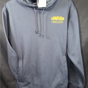 Scotch & Soda Amsterdam 1985 Black/Gold hoodie,Amsterdam skyline Chest& Back med